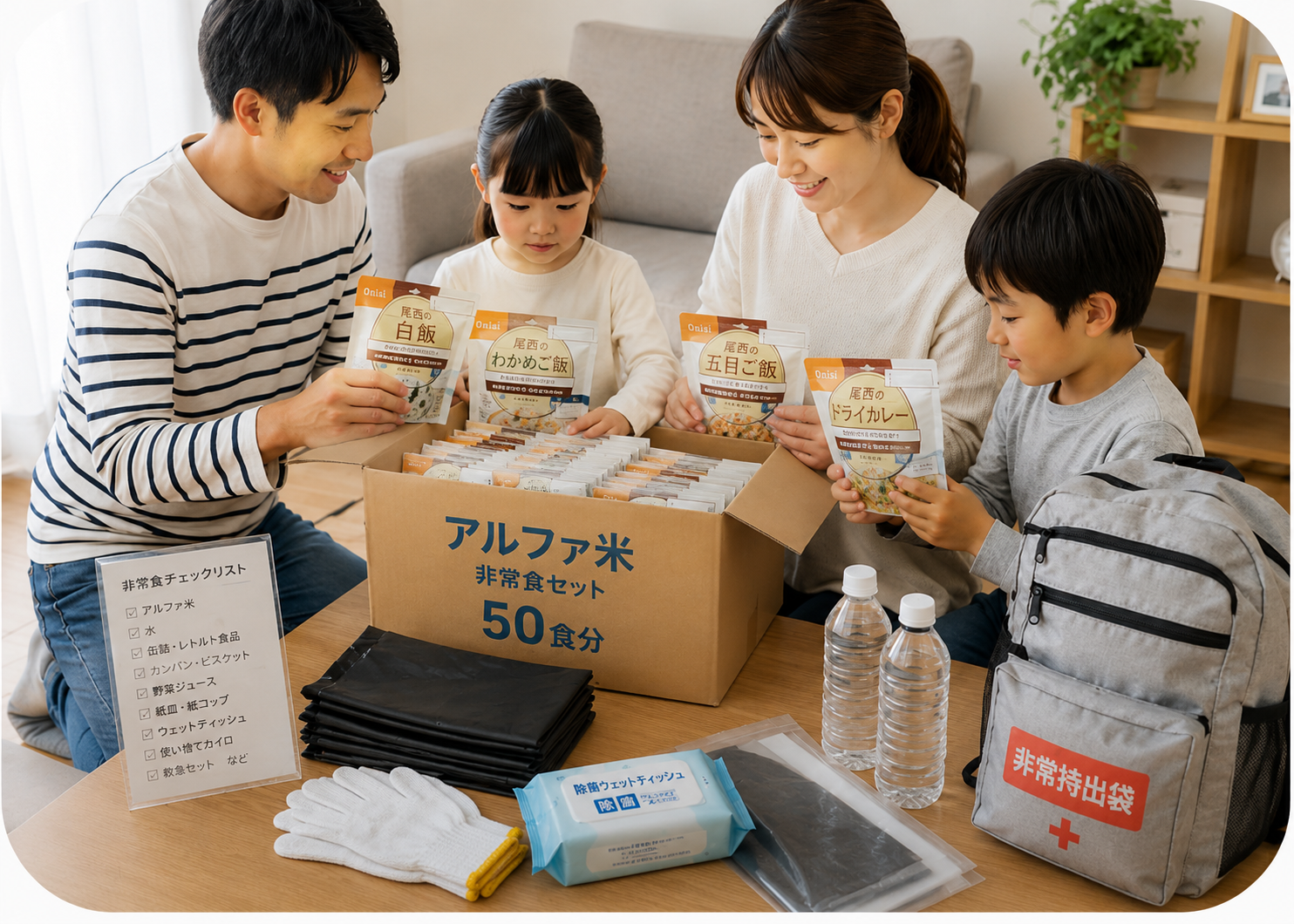 ローリングストックの備蓄イメージ
