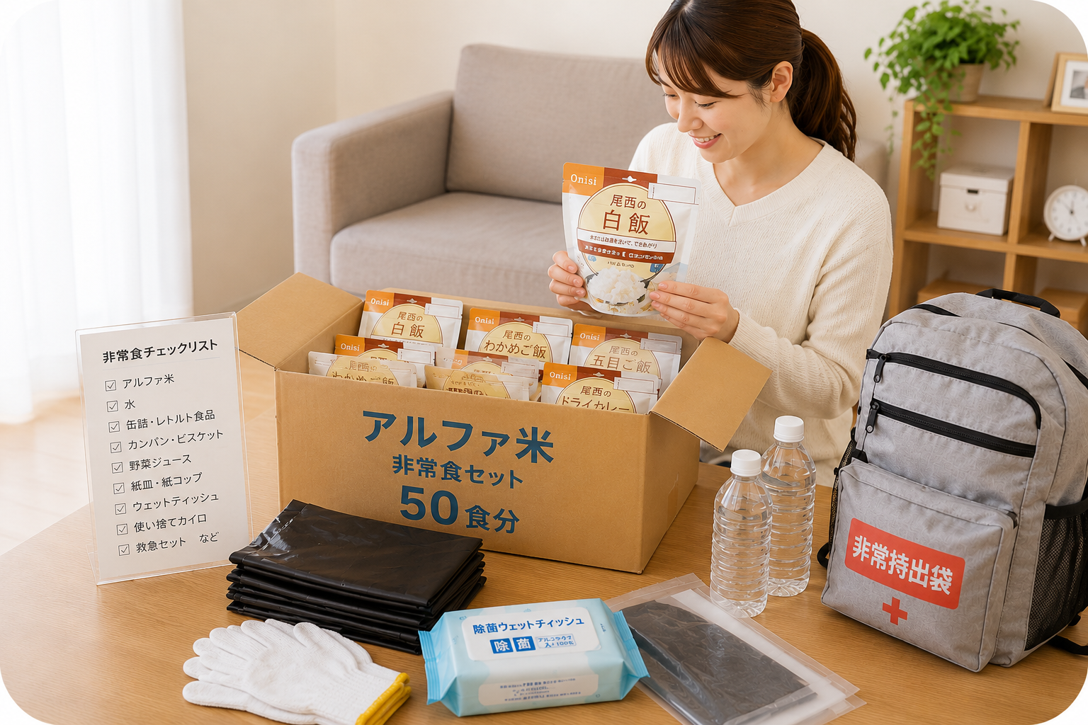 ローリングストックの備蓄イメージ