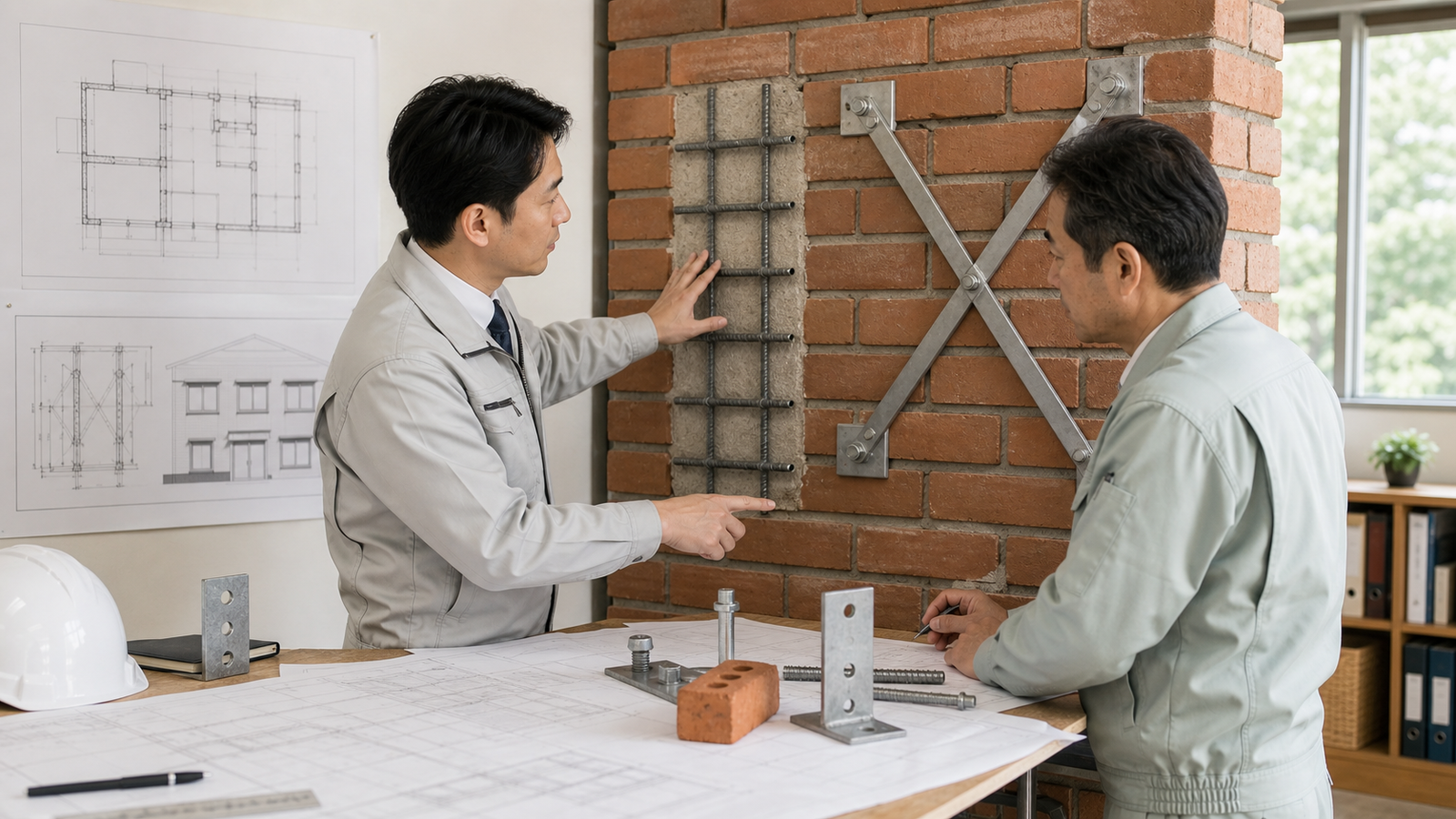 組積造が地震で弱くなりやすい理由を確認するレンガの家の耐震性イメージ
