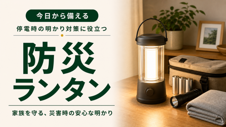 停電時の明かり対策に役立つ防災ランタン