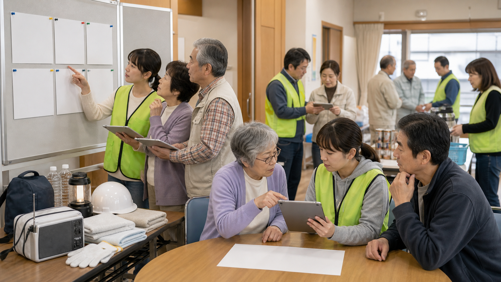 SNSで拡散する前に確認することを確認する災害時デマ対策のイメージ
