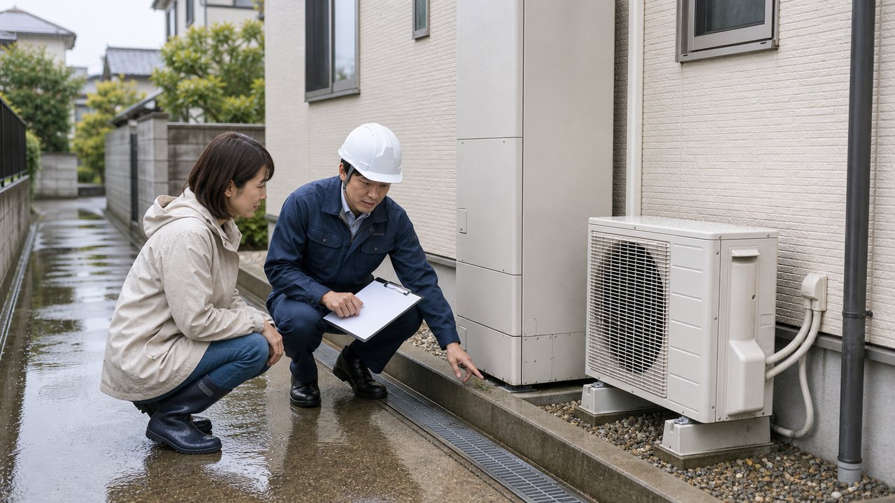 水害保険と住まいの水災補償確認のイメージ