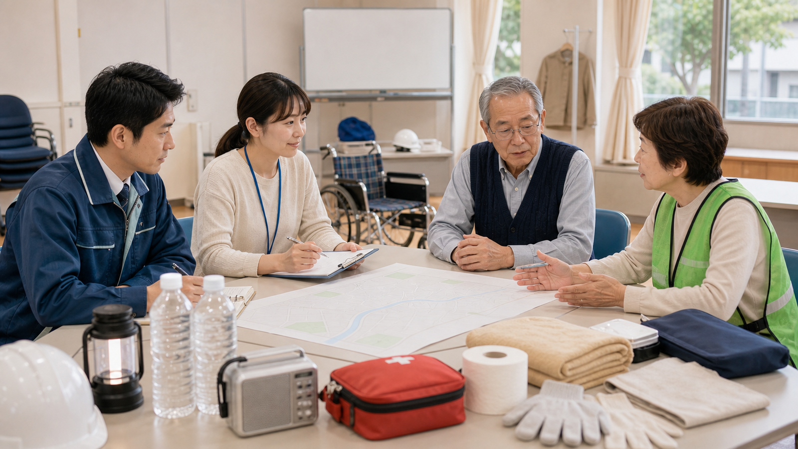 個別避難計画の作成が必要な理由を確認する個別避難計画作成のイメージ