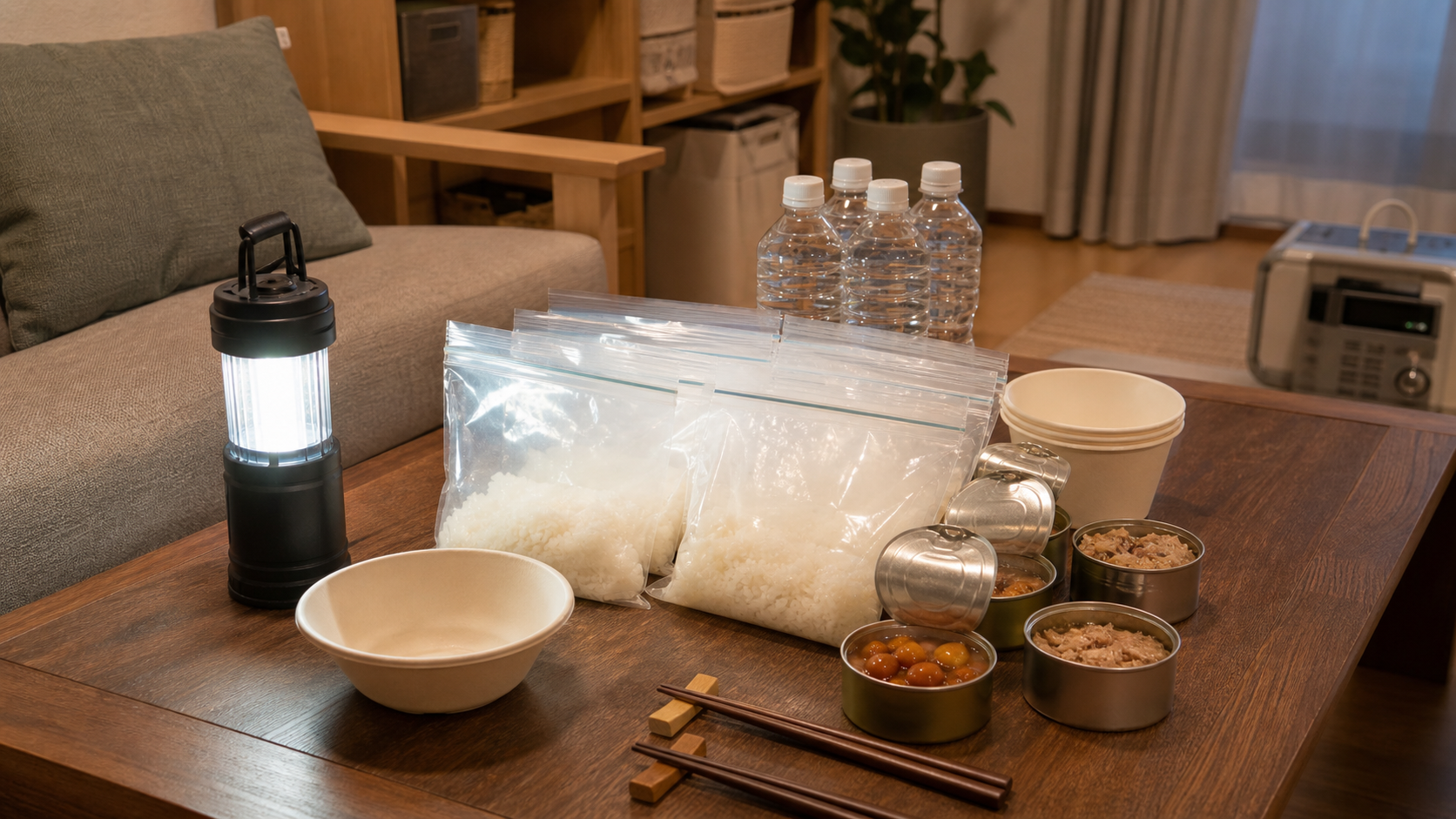 食品保存と小分けに使うに関するアイラップ防災のイメージ