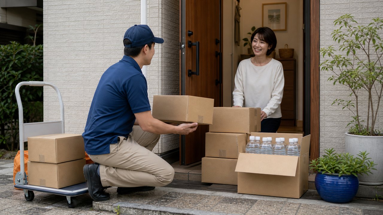 長期保存水と防災備蓄のイメージ