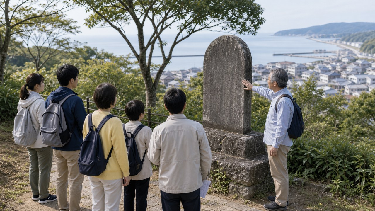自然災害伝承碑と地域防災学習のイメージ