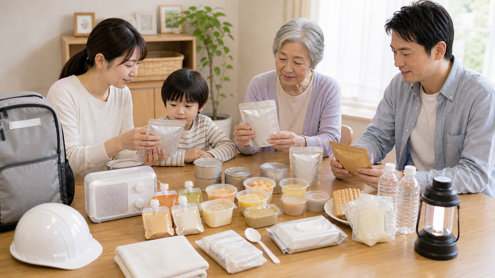 水がいらない非常食とはを確認する水がいらない非常食のイメージ