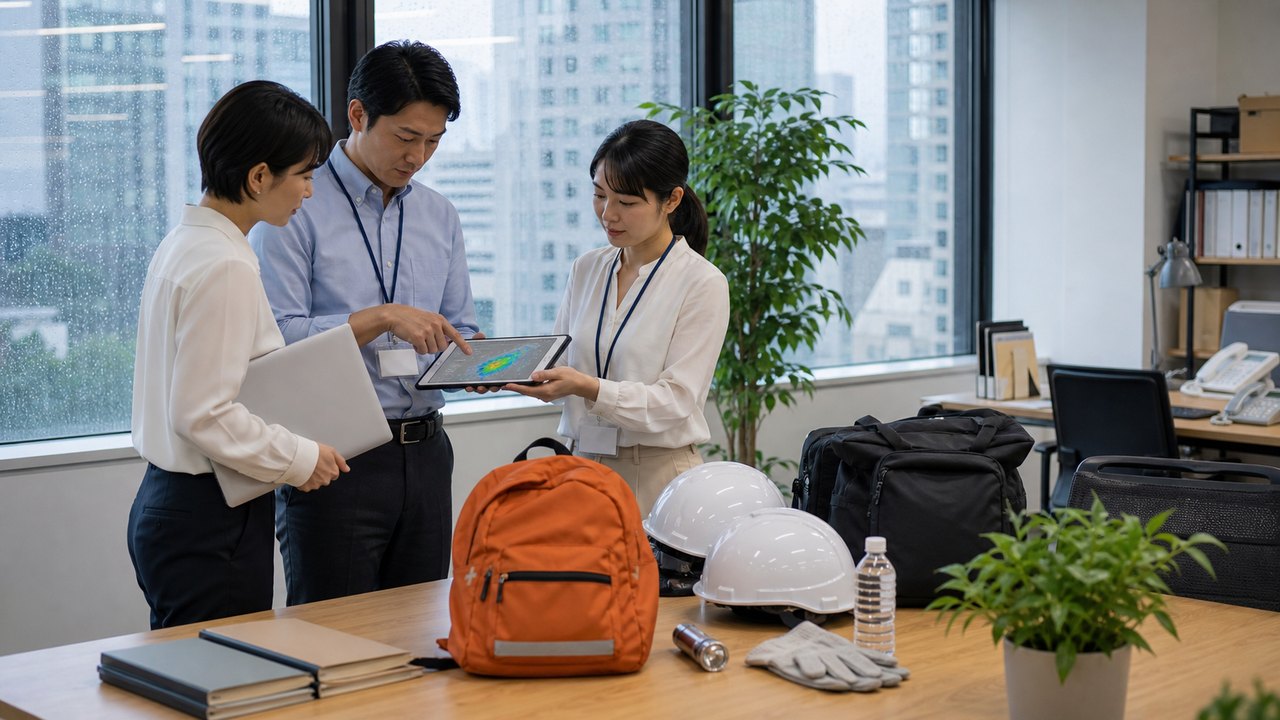 災害時の避難判断と防災行動のイメージ