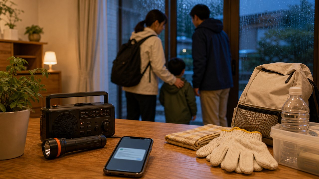 災害時の避難判断と防災行動のイメージ