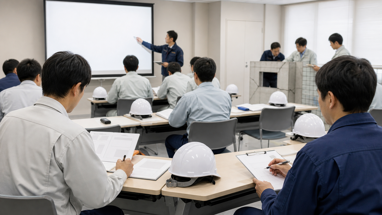 赤黄緑の判定ステッカーを確認するイメージ