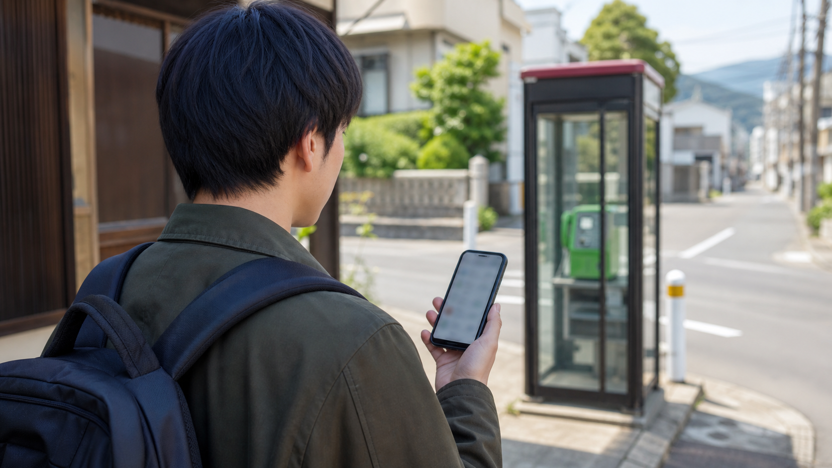 子どもに教えたい公衆電話の使い方に関する公衆電話と防災のイメージ