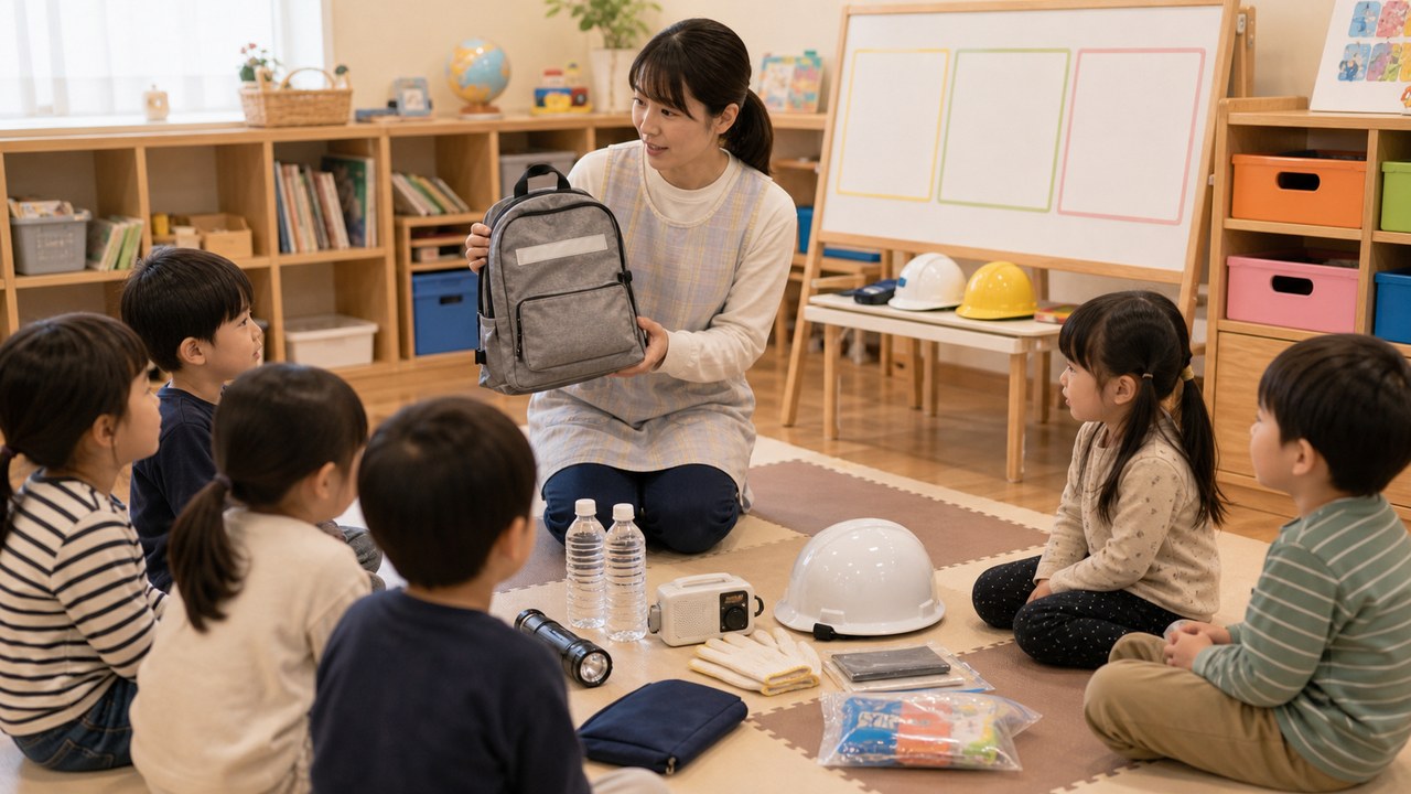 防災教育と避難訓練のイメージ
