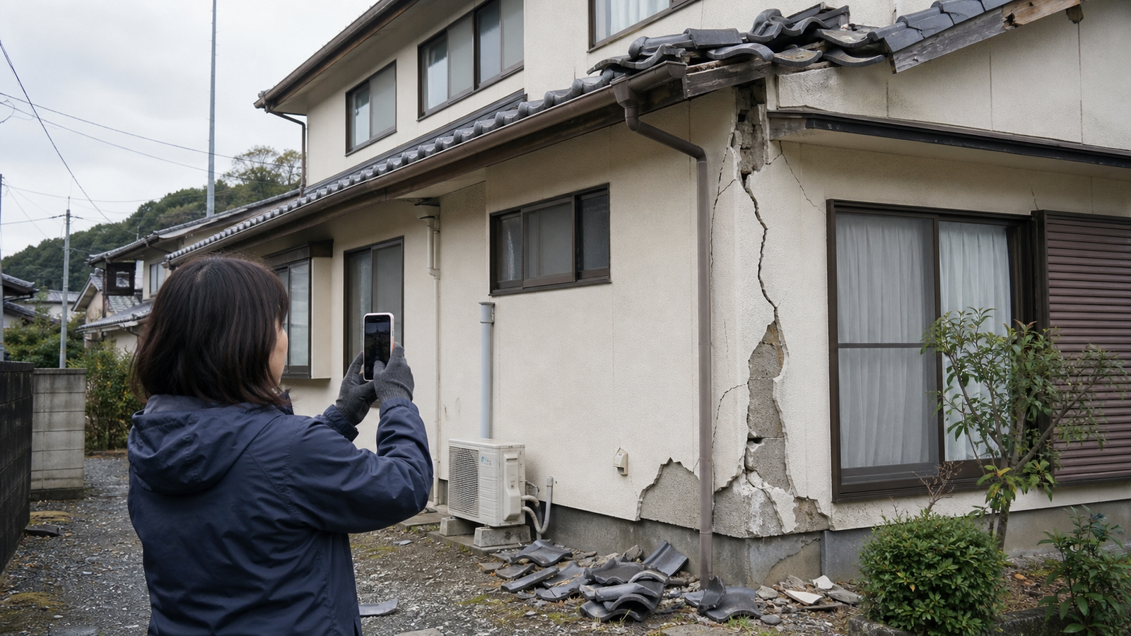罹災証明書の申請窓口で相談するイメージ