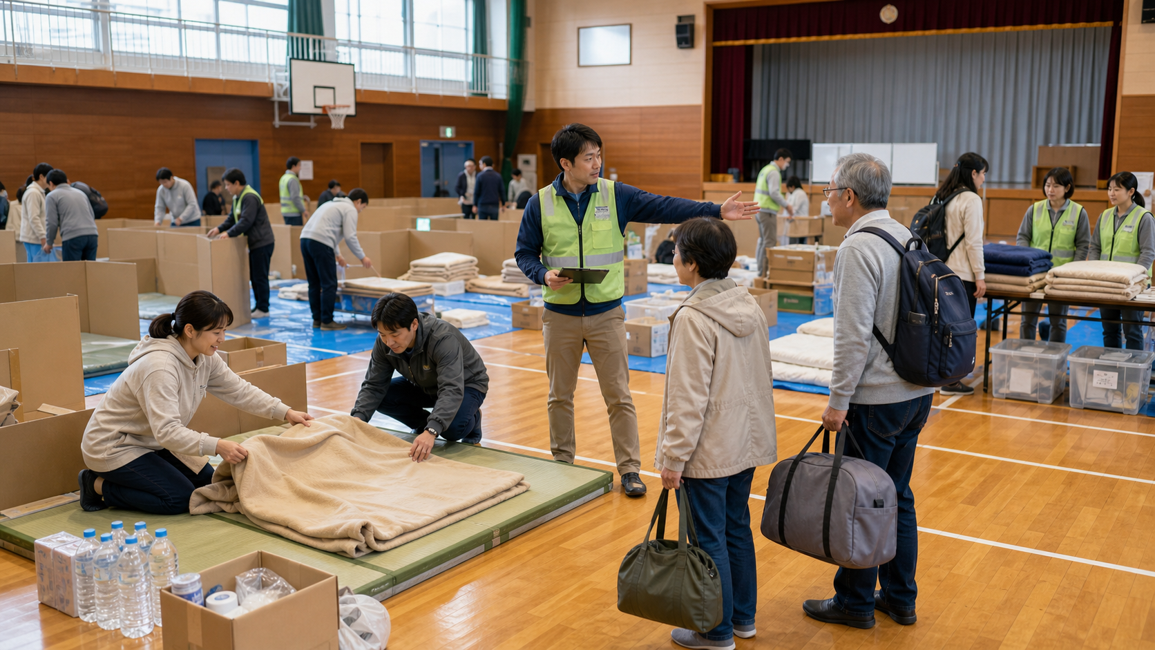 共助とは何かに関する自助共助公助の防災イメージ