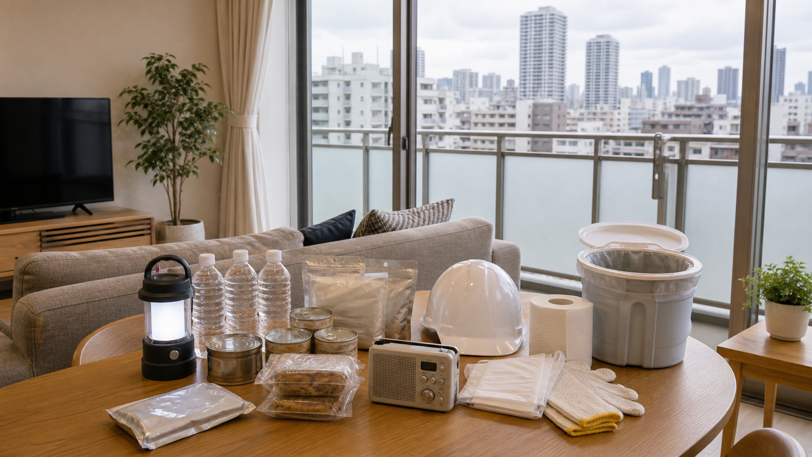 屋内安全確保との関係に関する垂直避難のイメージ
