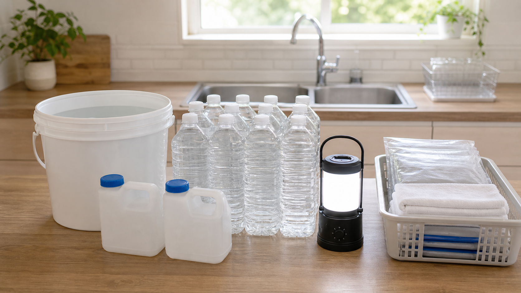 飲み水として使う判断に関する断水復旧後の水確認イメージ