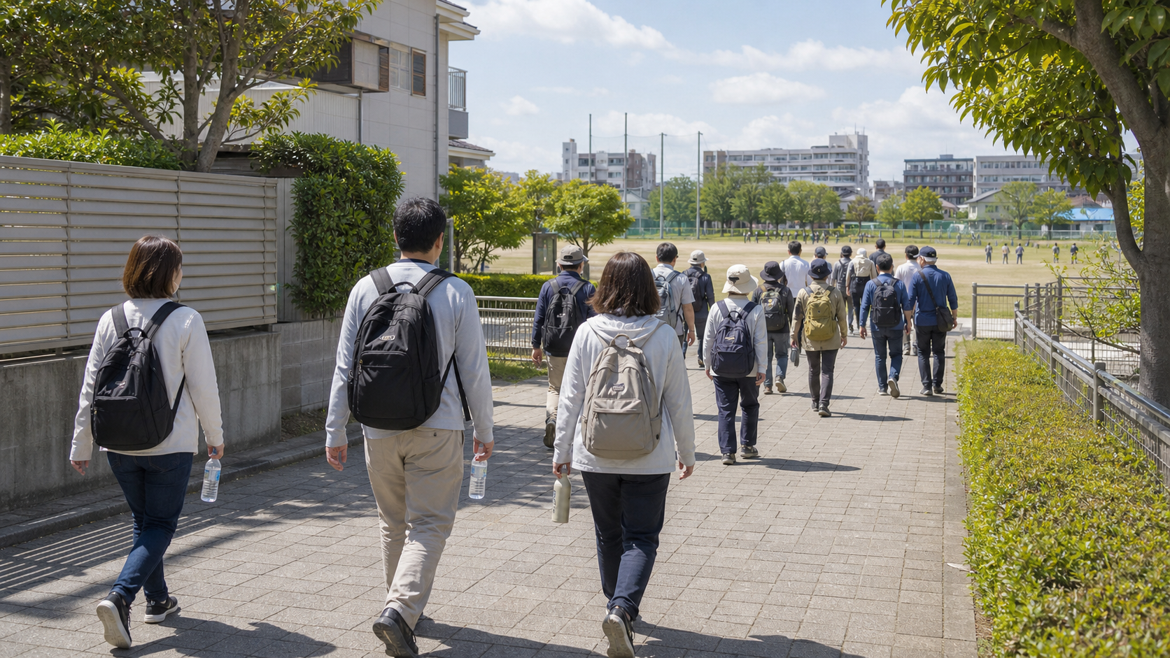 避難所・避難場所との違いに関する広域避難場所のイメージ