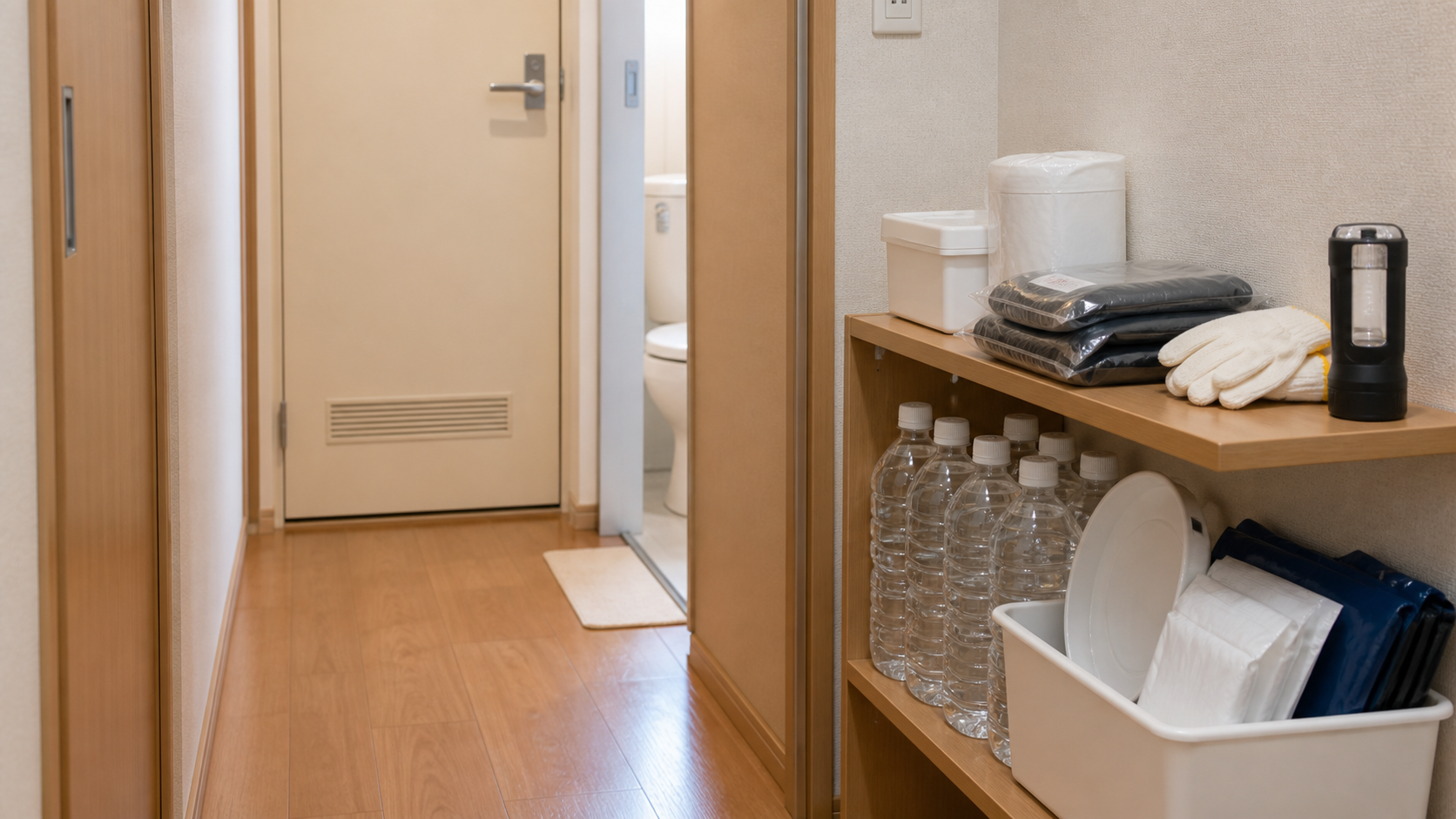 ペットボトルで流さない方がよいケースの断水時トイレ対策イメージ
